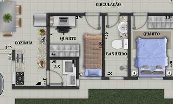 Imagem 3: Casa 03 dormitórios sendo 01 suíte, Bairro Cascavel Velho, Cascavel -PR