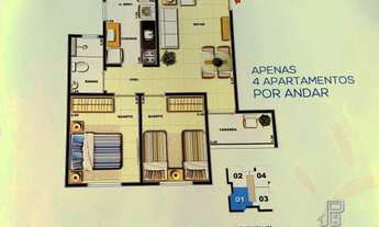 Imagem 5: Apartamento com 2 dormitórios à venda, 50 m² por R$ 190.000,00 - Pimenteiras - Teresópolis