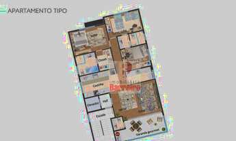 Imagem 5: Apartamento no Barreiro, Luxo, 1 por andar, 132,00m2, 3 vagas, 3 qtos suite e 2 semi suite