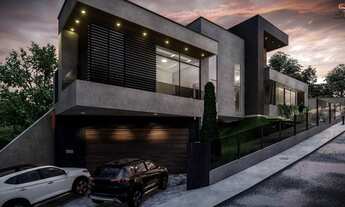 Imagem 3: Casa Pedra Branca, próximo ao Lago. Com Bela Fachada Contemporânea de 30 metros