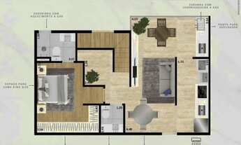 Imagem 3: Apartamento para venda tem 112 metros quadrados com 2 quartos