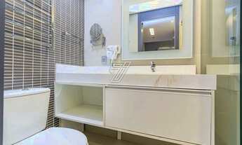 Imagem 7: Apartamento de 1 quarto no Batel, mobiliado e decorado, andar alto, face oeste, com 36m² p