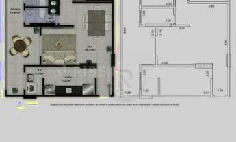 Imagem 2: Apartamento com 2 dormitórios à venda, 82 m² por R$ 470.000 - Maracanã - Praia Grande/SP