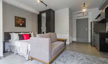 Imagem 4: Apartamento à venda com 32 m2, sala com varanda, suite, mobiliado, Pinheiros, São Paulo, S