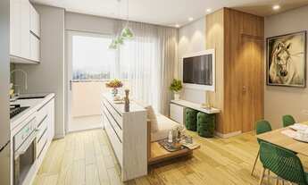 Imagem 2: Apartamento 51m² com varanda, 2 quartos, 1 suíte, Jd Topázio