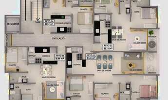 Imagem 6: Apartamento com 2 e 3 dormitórios à venda, 30 m² por a partir de R$ 182.500 - Bessa - João