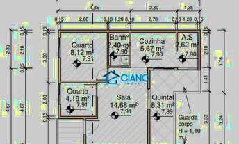 Imagem 3: Apartamento com 2 dormitórios à venda, 52 m² por R$ 240.000,00 - Vila Esperança - São Paul