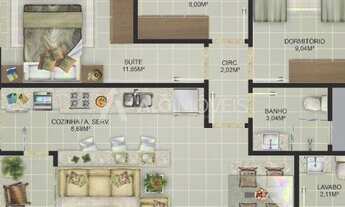 Imagem 3: Apartamento Garden com 3 dormitórios à venda, 81 m² por R$ 860.075,00 - Centro - Balneário