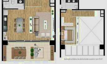 Imagem 4: Apartamento Duplex com 1 dormitório à venda, 81 m² por R$ 780.000,00 - Edifício Trix Tambo