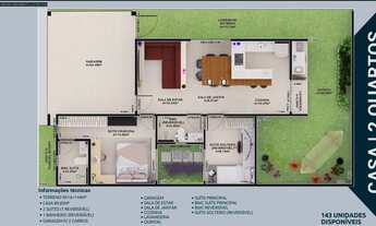 Imagem 3: Casa Condomínio Murano possui 99 metros quadrados com 3 quartos sendo 1 suíte