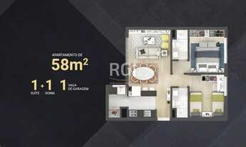 Imagem 9: Apartamento para Venda - 82m², 2 dormitórios, sendo 2 suites, 1 vaga - São João