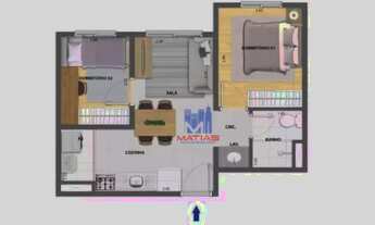 Imagem: Apartamento com 2 dormitórios à venda