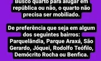 Imagem: Procuro algum quarto para alugar