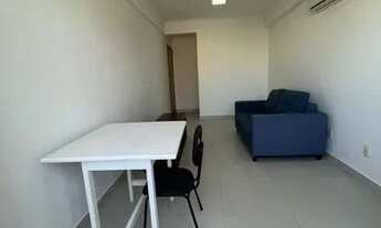 Imagem 4: Locação 1 dormitório com suíte e lavabo, elevador, ponta da praia, andar alto