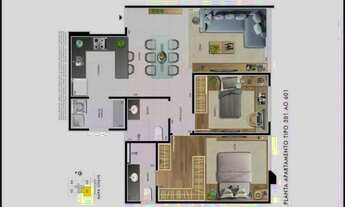 Imagem 2: Apartamento à venda, 2 quartos, 1 suíte, 2 vagas, Castelo - Belo Horizonte/MG