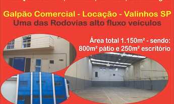 Imagem: Galpão Locação em Valinhos SP, com 1.150m²