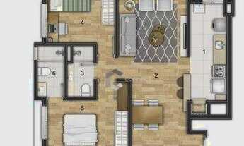 Imagem 2: Apartamento com 2 dormitórios à venda, 63 m² por R$ 686.000,00 - Passo d'Areia - Port