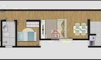 Imagem 3: Cobertura com 2 dormitórios à venda, 44 m² por R$ 370.000 - Parque João Ramalho - Santo An