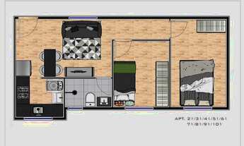 Imagem 6: Apartamento para venda com 43 metros quadrados com 2 quartos em Vila Guilhermina - São Pau