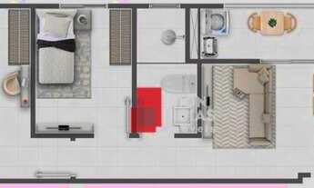 Imagem 5: Apartamento com 1 dormitório + 1 suíte à venda por R$ 240.000 - Centro - Cascavel/PR