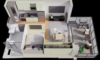 Imagem 7: Studio 39m2, semi mobiliado, ótima infraestrutura