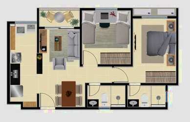 Imagem 5: Apartamento para venda possui 52 metros quadrados com 2 quartos em Mondubim - Fortaleza