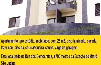 Imagem 2: Apartamento para venda possui 28 metros quadrados com 1 quarto em Vila Monte Alegre - São