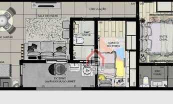 Imagem: Apartamento com 2 dormitórios à venda