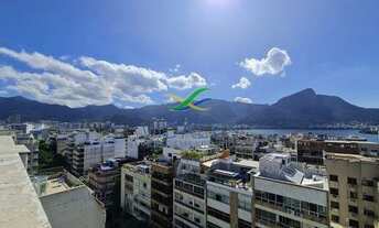 Imagem 2: Cobertura com vista para Cristo Redentor e Lagoa Rodrigo de Freitas