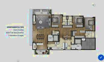 Imagem 4: Apartamento para Venda em Porto Alegre, Moinhos de Vento, 3 dormitórios, 3 suítes, 5 banhe