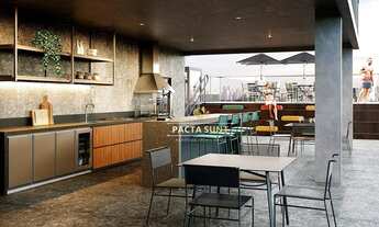 Imagem 6: Lindo studio com 1 dormitório, varanda, piso de porcelanato, à venda, 31,75 m² por R$ 480