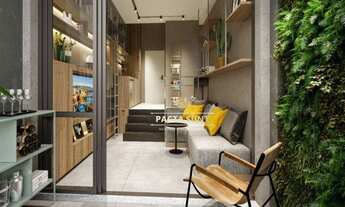 Imagem: Studio com 1 dormitório, sala, cozinha