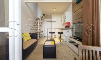 Imagem 5: Flat Dali Nyc Berrini disponível para locação com 40m² contendo 1 dormitório e 1 vaga de g