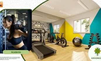 Imagem 7: Apartamento para venda possui 41 metros, sendo dois quartos e área de lazer completa