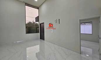 Imagem 4: Casa Térrea no Vivenda das Marinas com 3 Suítes/Imovel Novo/ sala com pé-direito alto