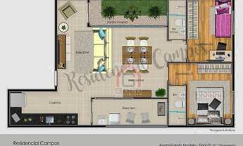 Imagem 3: Apartamento residencial à venda, Vila Valparaíso, Santo André