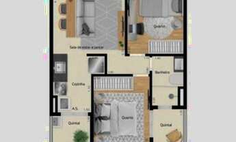Imagem 2: Apartamento para venda com 37 metros quadrados com 2 quartos