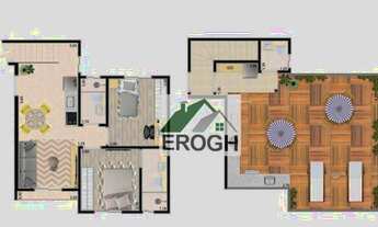 Imagem 3: Cobertura com 2 dormitórios à venda, 90 m² por R$ 443.000,00 - Vila Pires - Santo André/SP