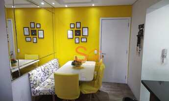 Imagem 4: Apartamento com 3 dormitórios à venda, 67 m² por R$ 593.600 - Vila Homero Thon - Santo And