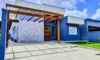 Imagem 2: Casa Nova conceito aberto 3 suítes com Piscina fino acabamento em Condomínio Fechado pront