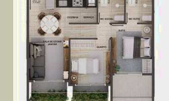 Imagem 2: Apartamento com 2 dormitórios à venda, 45 m² por R$ 431.735,00 - Cabo Branco - João Pessoa