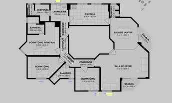 Imagem: Apartamento para venda tem 149 metros quadrados