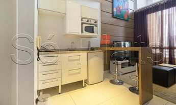 Imagem 3: Flat Dali Nyc Berrini disponível para locação com 40m² contendo 1 dormitório e 1 vaga de g