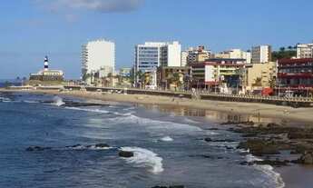 Imagem: 1/4 Sala Studio Barra Flat vista total mar