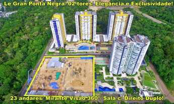Imagem 2: Apartamento Le Gran Ponta Negra, 123m²/ 141m²/ 146/ 165m² / Sala c/ pé direto