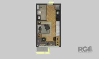 Imagem 3: Imóvel na Jose do Patrocinio com 1 dormitórios e 27.69m²