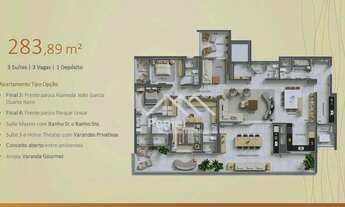 Imagem 3: Apartamento com 3 dormitórios à venda, 283 m² por R$ 2.690.000,00 - Jardim Ilhas do Sul