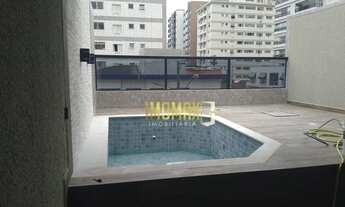 Imagem 2: Sobrado com 3 suítes com piscina à venda, 178 m² por R$ 760.000 - Vila Guilhermina - Praia