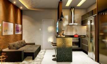 Imagem 2: Apartamento mobiliado com 1 dormitório à venda, 34 m² por R$ 300.327 - São Luiz - Belo Hor