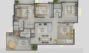 Imagem 3: Apartamento á 200 metros do mar no Centro - Balneário Piçarras - SC